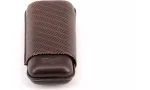 Davidoff cigar case leather R-2 brown 3