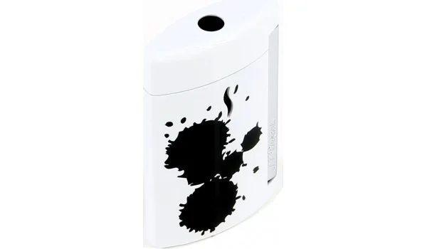 S.T. Dupont Minijet Lighter white with splash