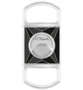 S.T. Dupont Cigar Cutter Fire X Black Lacquer Chrome 003370