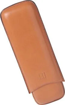 Dunhill Leather Cigar Case for Two Robustos Terracotta